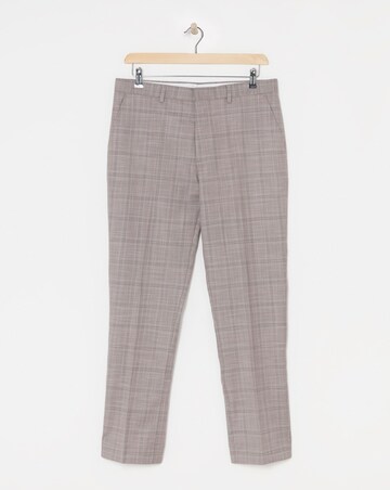 Jordan Burgundy Check Suit Trouser