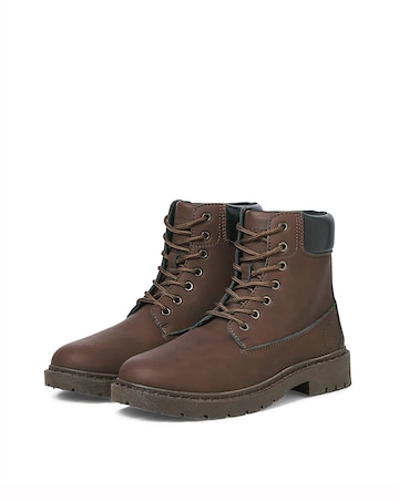 Jack & Jones Ainsworth PU Boots - Brown