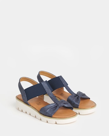 Heavenly Feet Accord Knot Platfom Sandals - Extra Wide Fit (EEE)