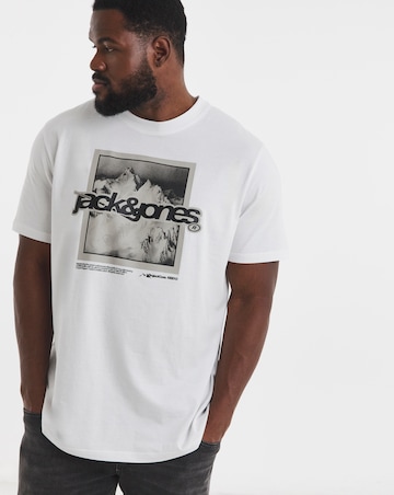 Jack & Jones Flare Graphic Logo T-Shirt - White