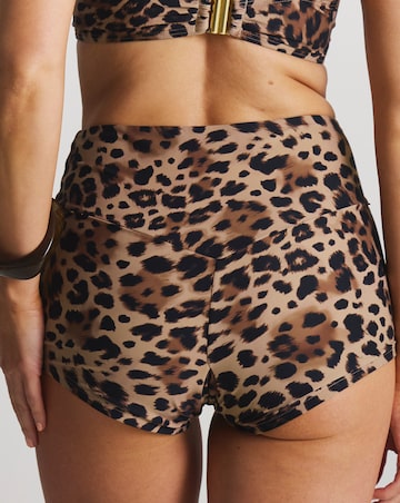 MAGISCULPT Medium Control Leopard Print Bikini Shorts