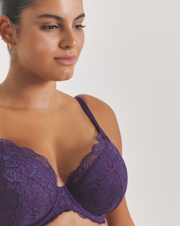 Pretty Secrets (2 Pack) New Ella Wired Padded Plunge Bras (B-G) Fig/Cherry