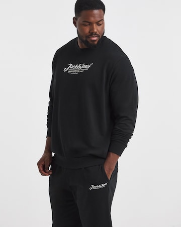 Jack & Jones Beau Sweatshirt & Short Set - Black