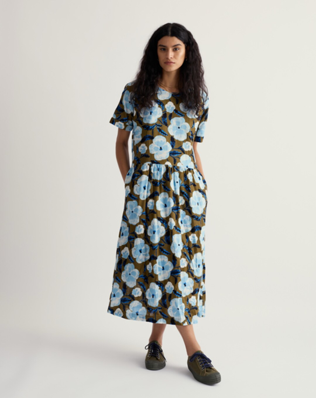 chinese dress ladies Seasalt Line Strokes Short Sleeve Dress