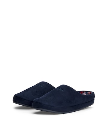 Tommy Hilfiger Check Lined Slipper - Navy