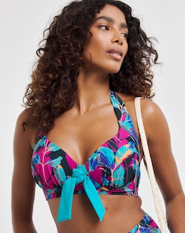 Joe Browns Floral Print  Non Wired Bikini Top