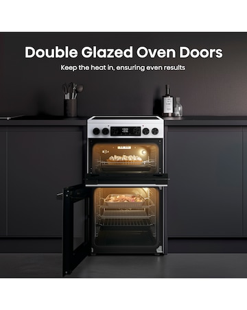 Hisense HDCEC5C10W 50cm Electric Double Cooker - White
