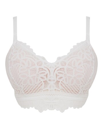 Figleaves Harper Geometric Lace Full Cup Underwired Bra B-G - White