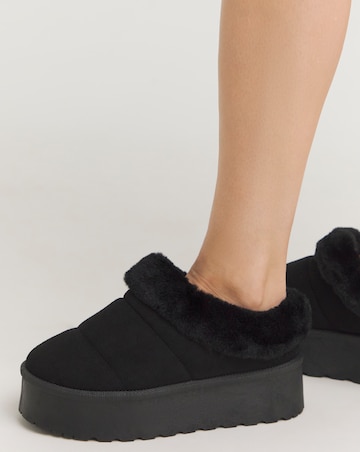 Gigi Quilted Mule Slipper Boots - Standard Fit (D)