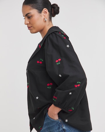 Simply Be Embroidered Cherry Blouse