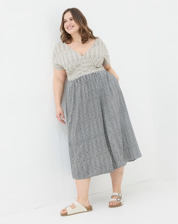 FatFace Rae Star Geo Midi Dress