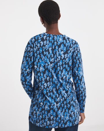 V-Neck Split Hem Slouch T-Shirt