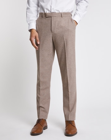 Oatmeal Donegal Regular Fit Suit Trouser