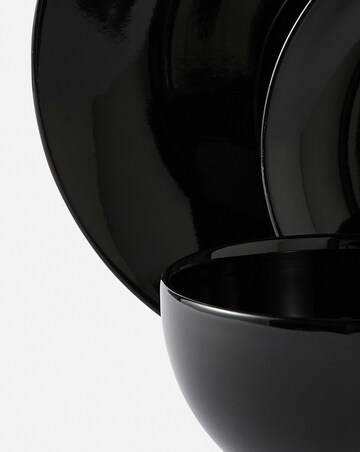 Black Essentials 12 Piece Dinner Set