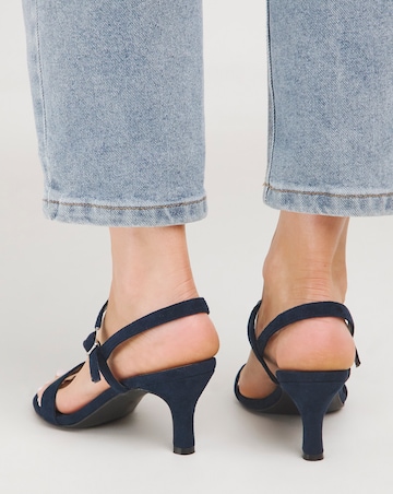 Dora Barely There Classic Kitten Heel Sandal - Extra Wide Fit (EEE)