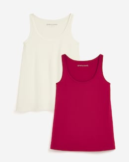 Pink &amp; Ivory 2 Pack Swing Vests