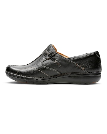 Clarks Un Loop Button Slip On Shoes Standard Fit