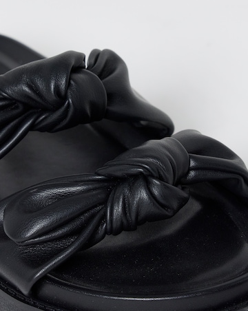 Ide Bow Detail Footbed Sandals - Wide Fit (E)