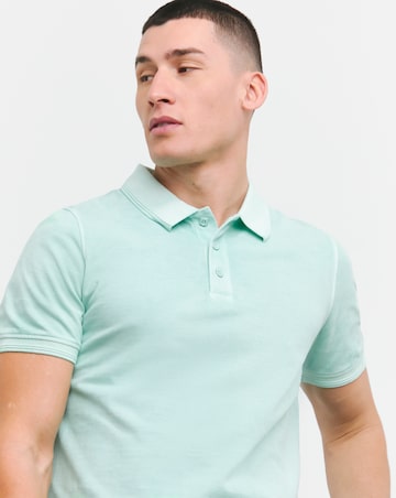 Garment Dyed Pure Cotton Pique Polo Long