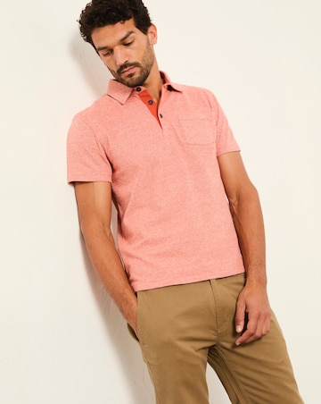 FatFace Elm Stripe Polo (Regular & Tall) - Rust