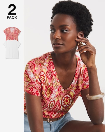 2 Pack V Neck T-Shirt