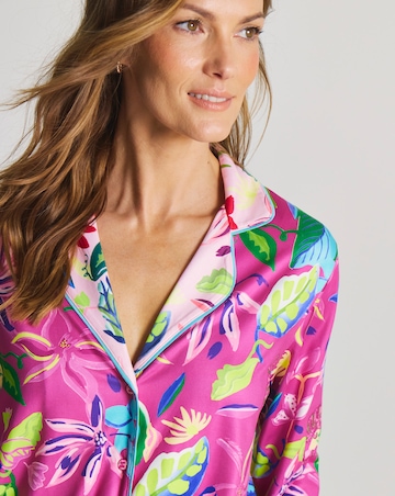 Figleaves Floral Revere Pyjama Set In A Bag