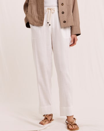 Julipa Petite Tapered Linen Trousers