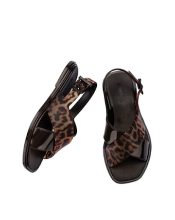 Melissa Cleo Jelly Leopard Sandals - Standard Fit (D)