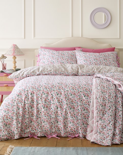Cath Kidston Pearly Queen Ditsy 100% Cotton Duvet Cover Set