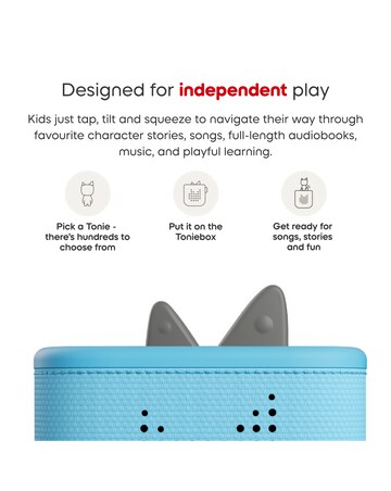 Toniebox 2 Sky Blue Starter Set and 4 Audio Characters Bundle
