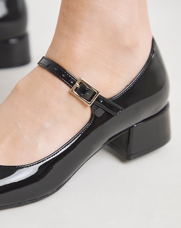 Blithe Low Block Heel Mary Jane - Wide Fit (E)