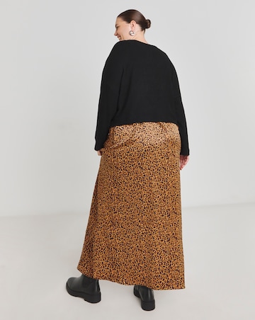 2 in 1 Leopard Print Slip Dress With Black Top