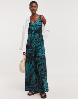 Wide Leg Strappy Jumpsuit