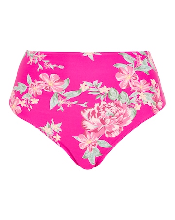 Ruche Side High Waist Bikini Briefs