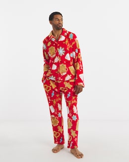 Pretty Secrets Christmas Fleece Matching Family Pyjamas Mens