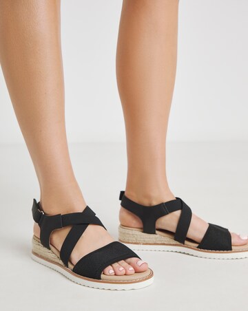 Mercury Two Part Wedge Sandals Extra Wide EEE Fit