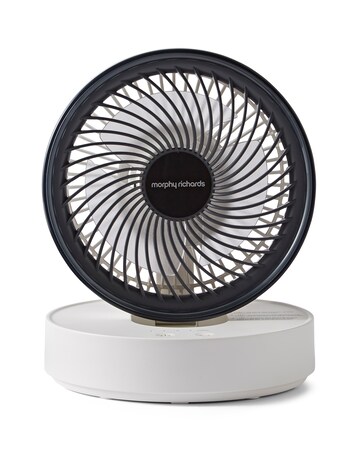 Morphy Richards Air Flex 6in Portable Oscillating USB Fan White/Grey