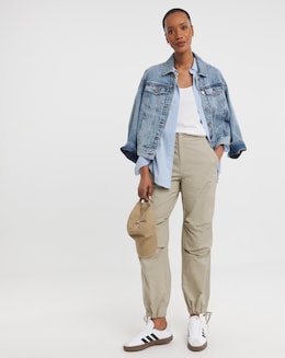 Stone Parachute Utility Trousers