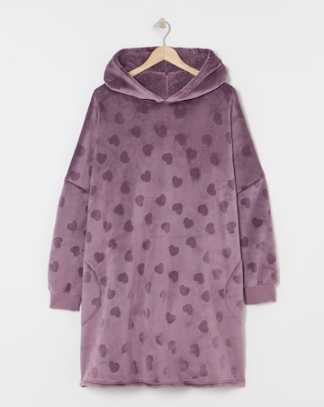 Pretty Secrets Jacquard Oversized Hooded Lounge Dress