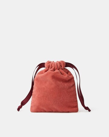 Accessorize Heart Velvet Drawstring Bag
