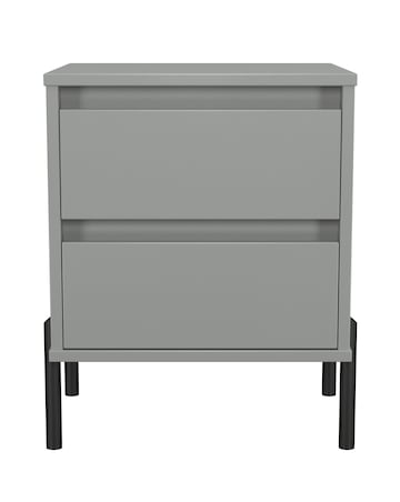 Sloan Ready Assembled 2 Drawer Bedside