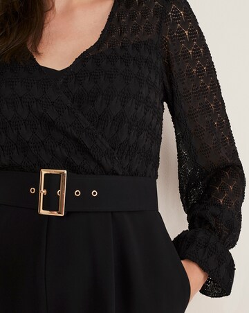 Phase Eight Carly Lace Long Sleeve Jumpsuit