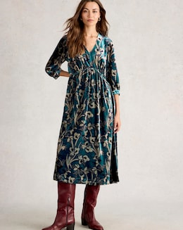 White Stuff Lucy Velvet Dress