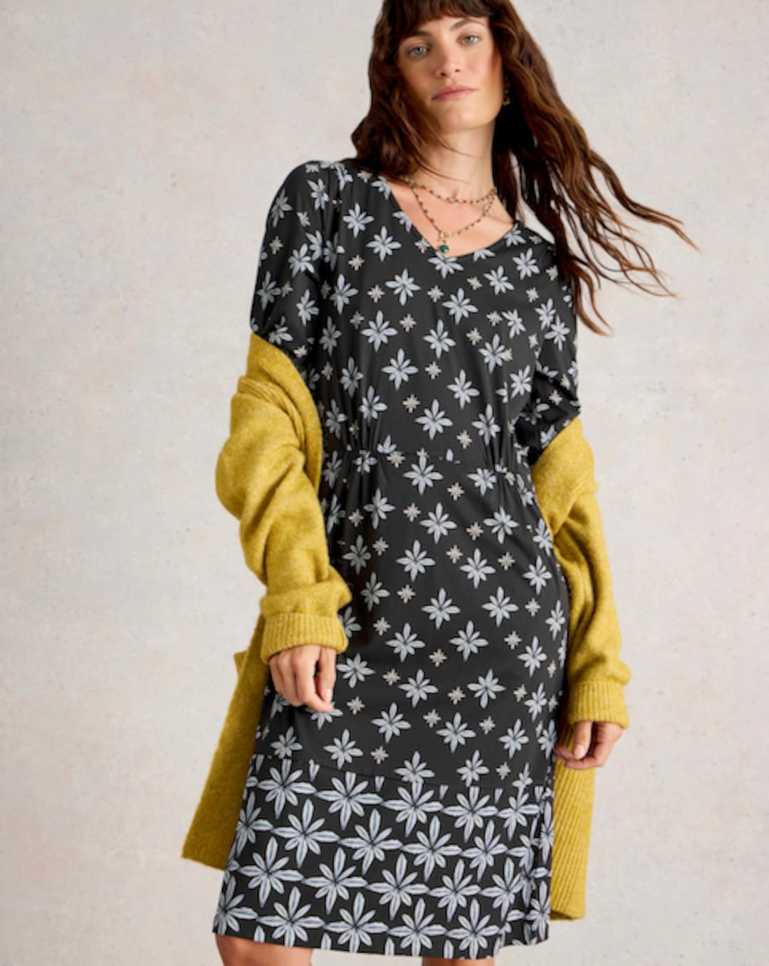 z supply paxton jersey dress Z Supply Women's Paxton Knit Denim Jersey Mini Dress – Saint Bernard main image 1