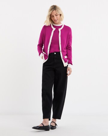 Contrast Tipping Knitted T-shirt