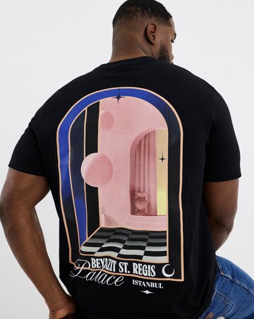 Jack & Jones St. Regis Back Graphic T-Shirt - Black