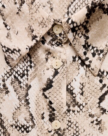 Mango Ideale Snake Print Shirt