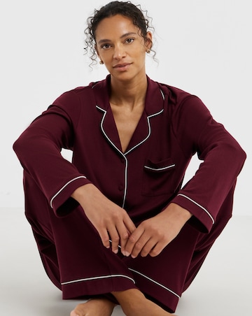 Pretty Secrets Ribbed Button Through Pyjama Set