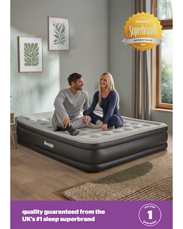 Silentnight Ultimate Deep Sleep High-Rise Airbed with Electric Pump - King