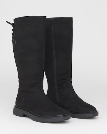 Rome Lace Up Back Riding Boots - Extra Wide Fit (EEE) & Super Curvy Calf